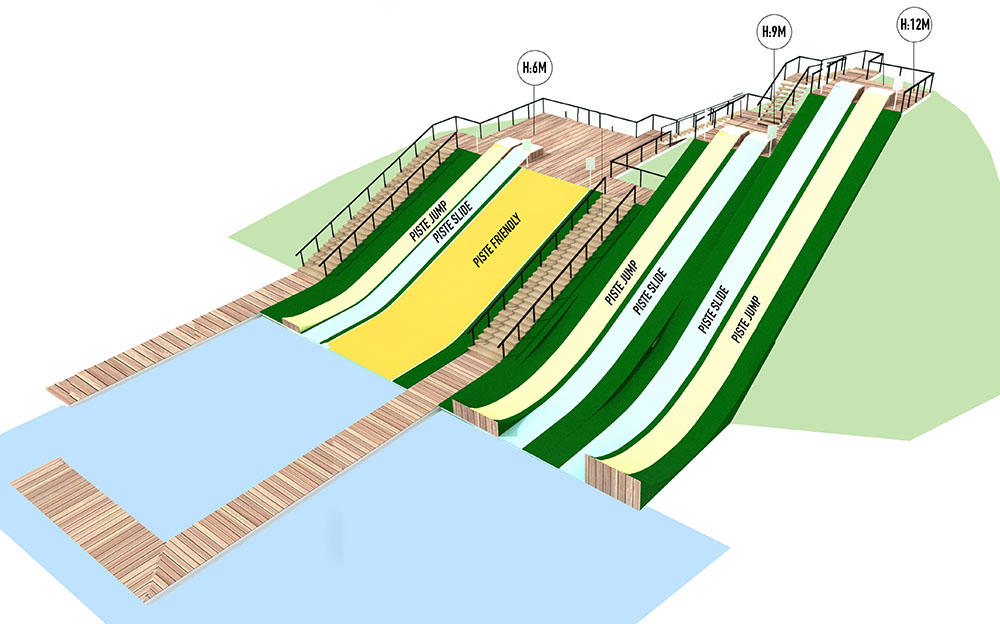 plan acroland parc aquatique à Tignes
