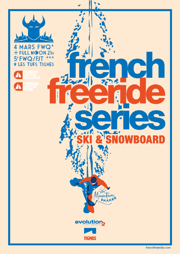 Affiche French Freeride Series - Tignes Mountain Shaker 2022