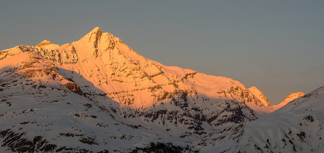 Soirée à Tignes sauvage