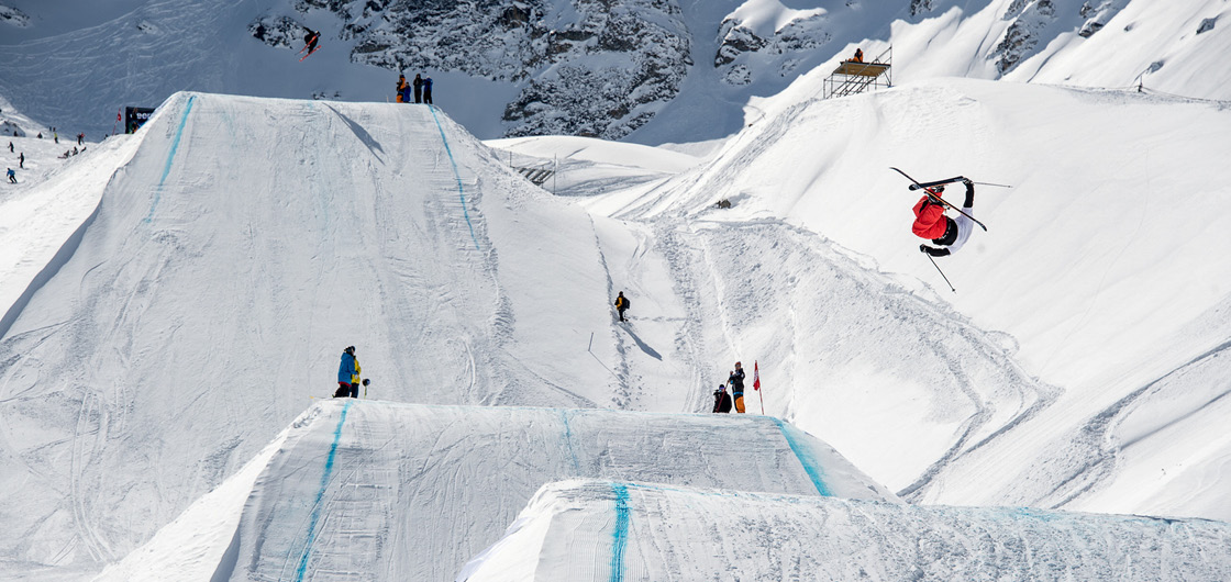 Rotation en ski freestyle Tignes