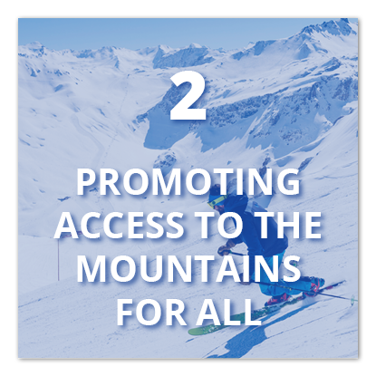 2. Promoting access to the mountains for all