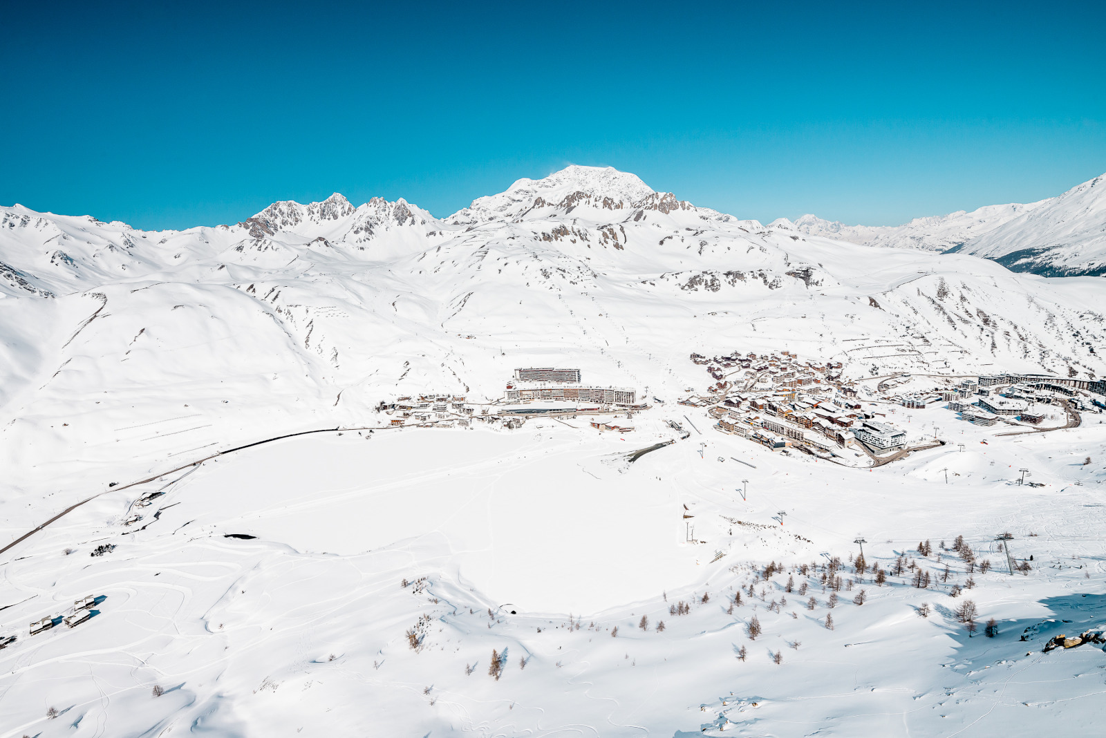 Tignes le Lac en vue aérienne