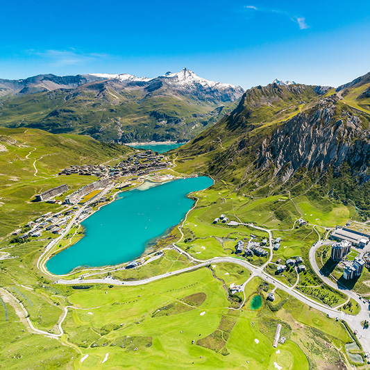 Golf de Tignes en été