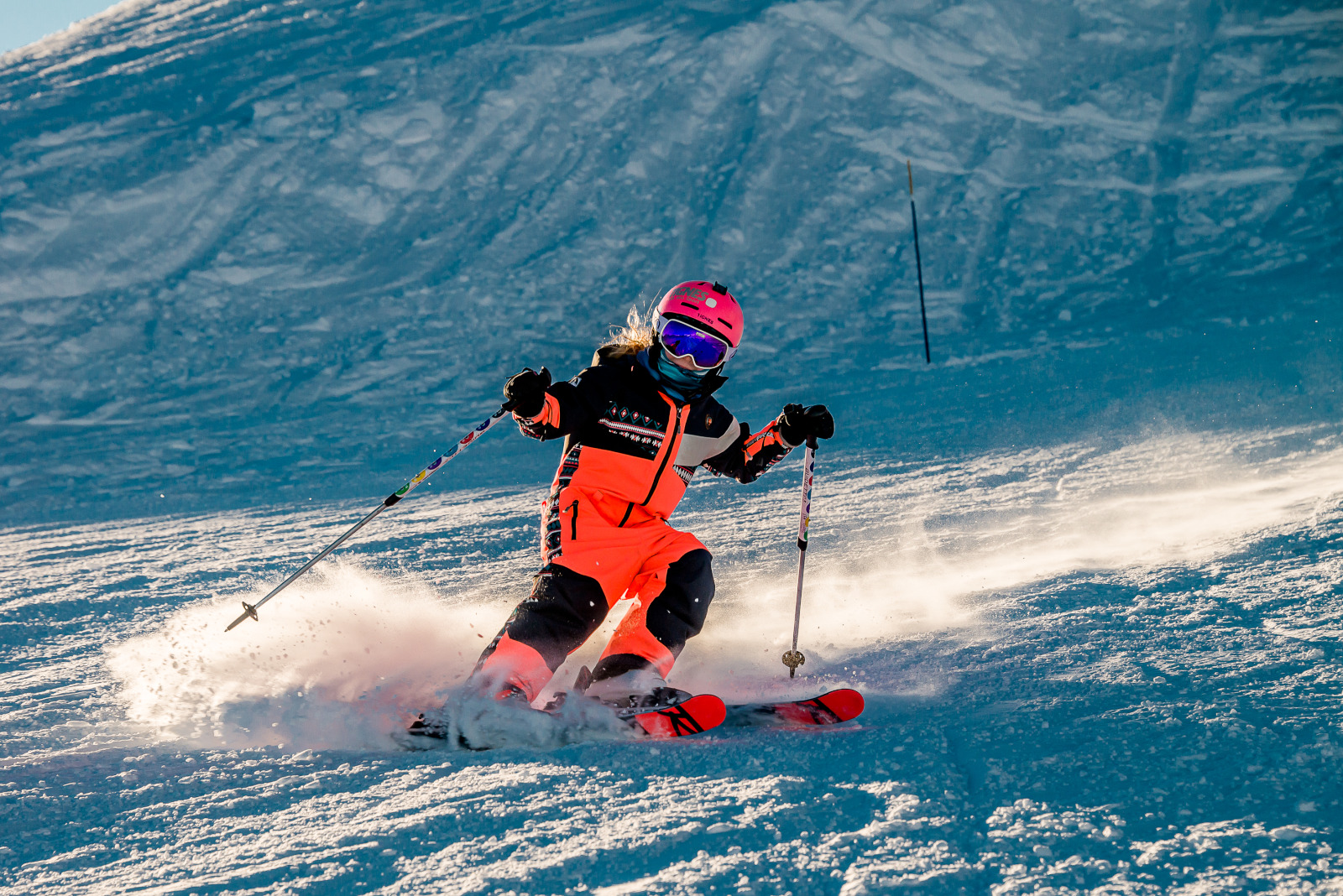 Skieur enfant sur les pistes de Tignes
