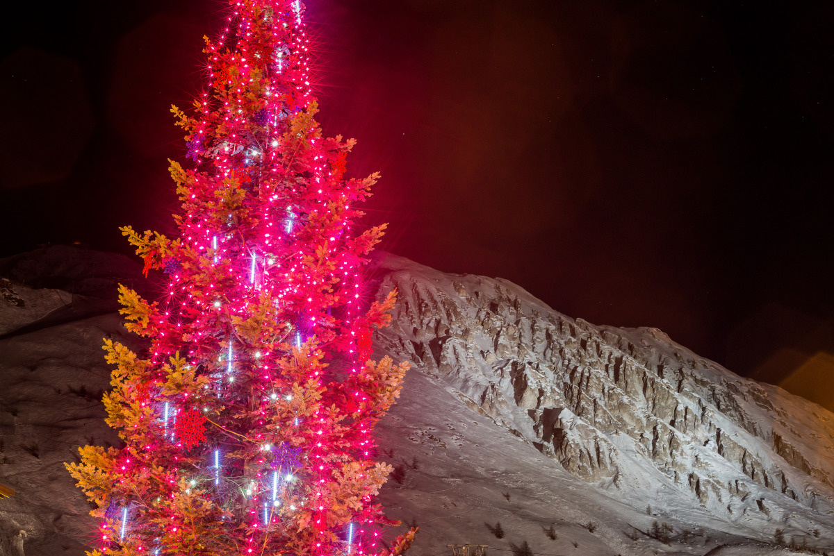 Sapin de Noël à Tignes