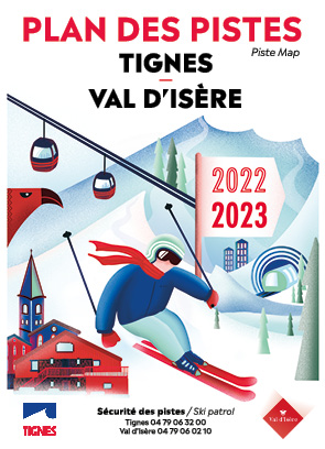 Plan des pistes de Tignes