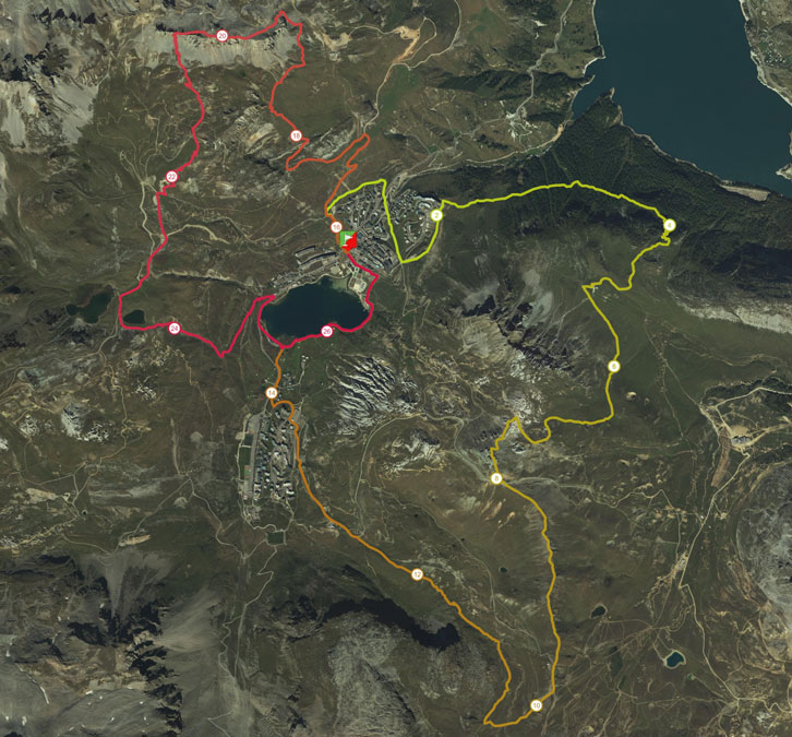Parcours CIMALP Tignes Trail 2023 - 27km