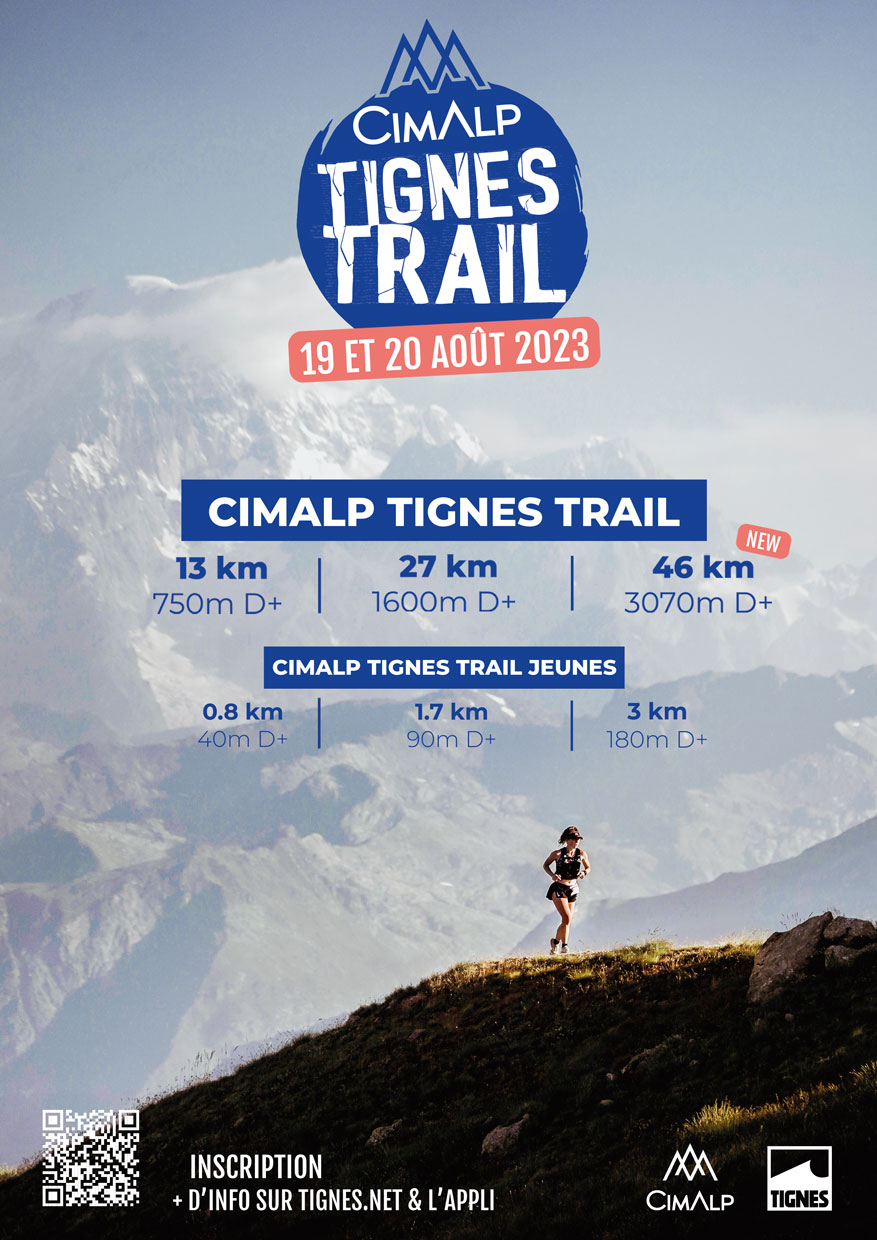 Affiche Cimalp Tignes Trail 2023
