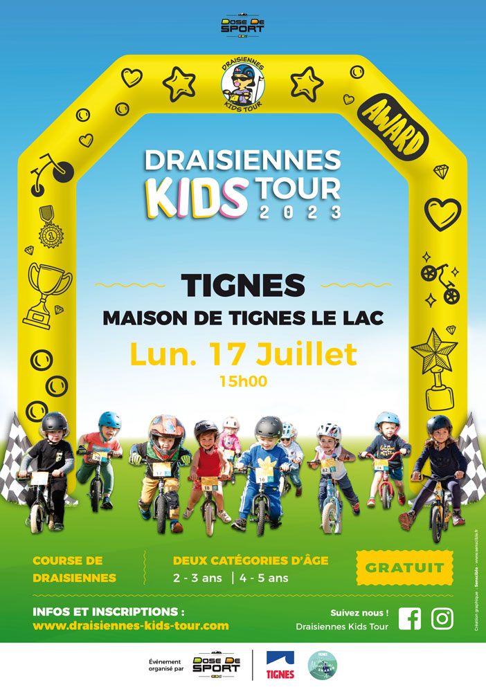 Affiche Draisienne Kids Tour Tignes