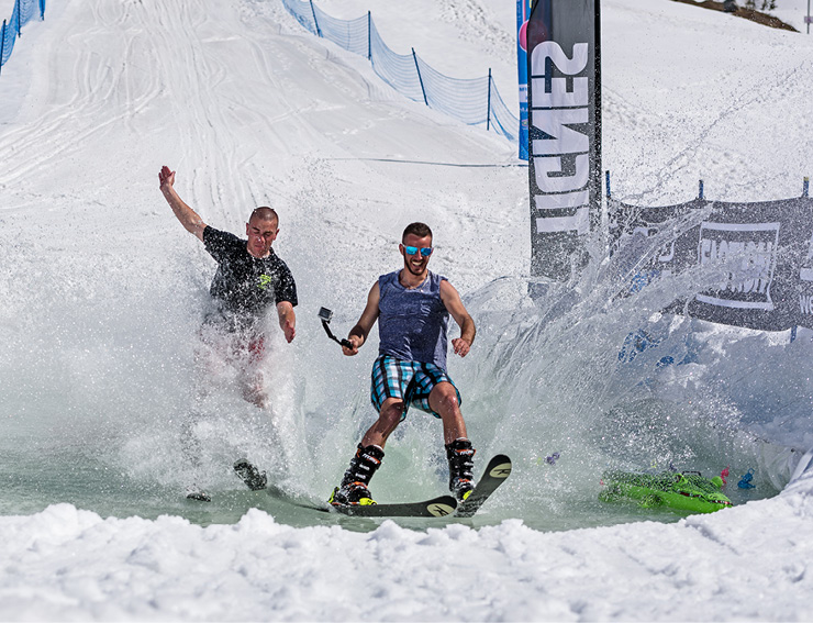 Spring break - Water slide Tignes