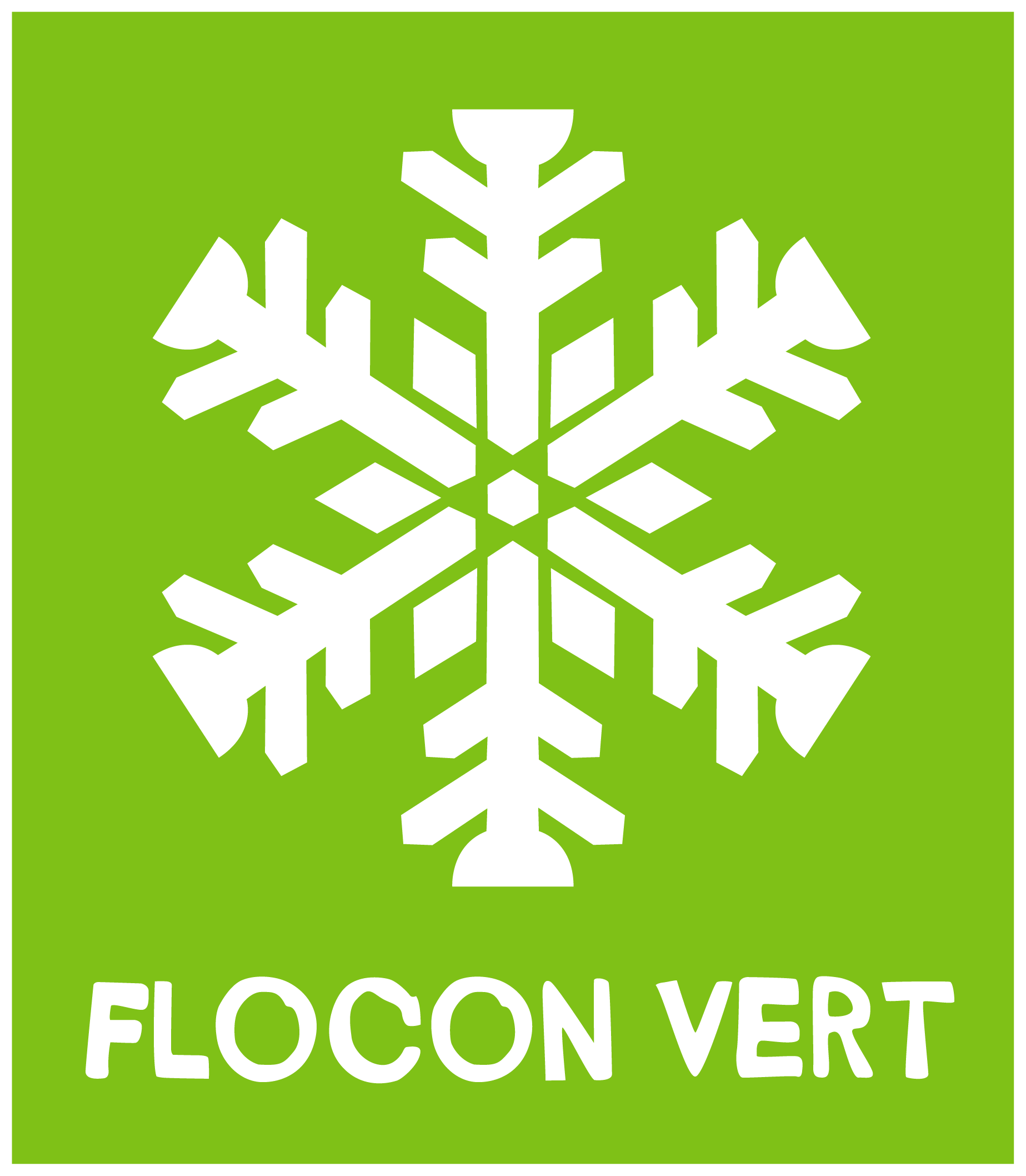 Logo Label Flocon Vert