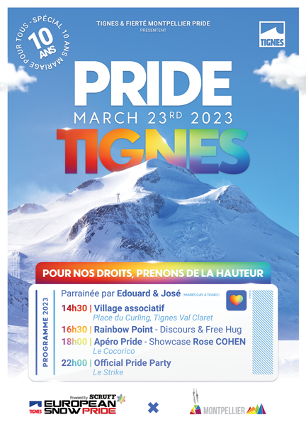 Affiche snowpride Tignes 2023