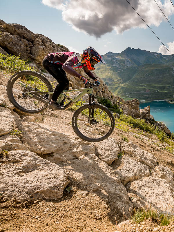 VTT de descente sur le Domaine de Tignes