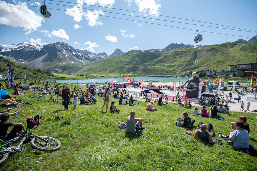 Public du SMB Freestyle Tour Tignes