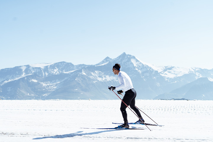 Ski de fond sur le domaine skiable de Tignes