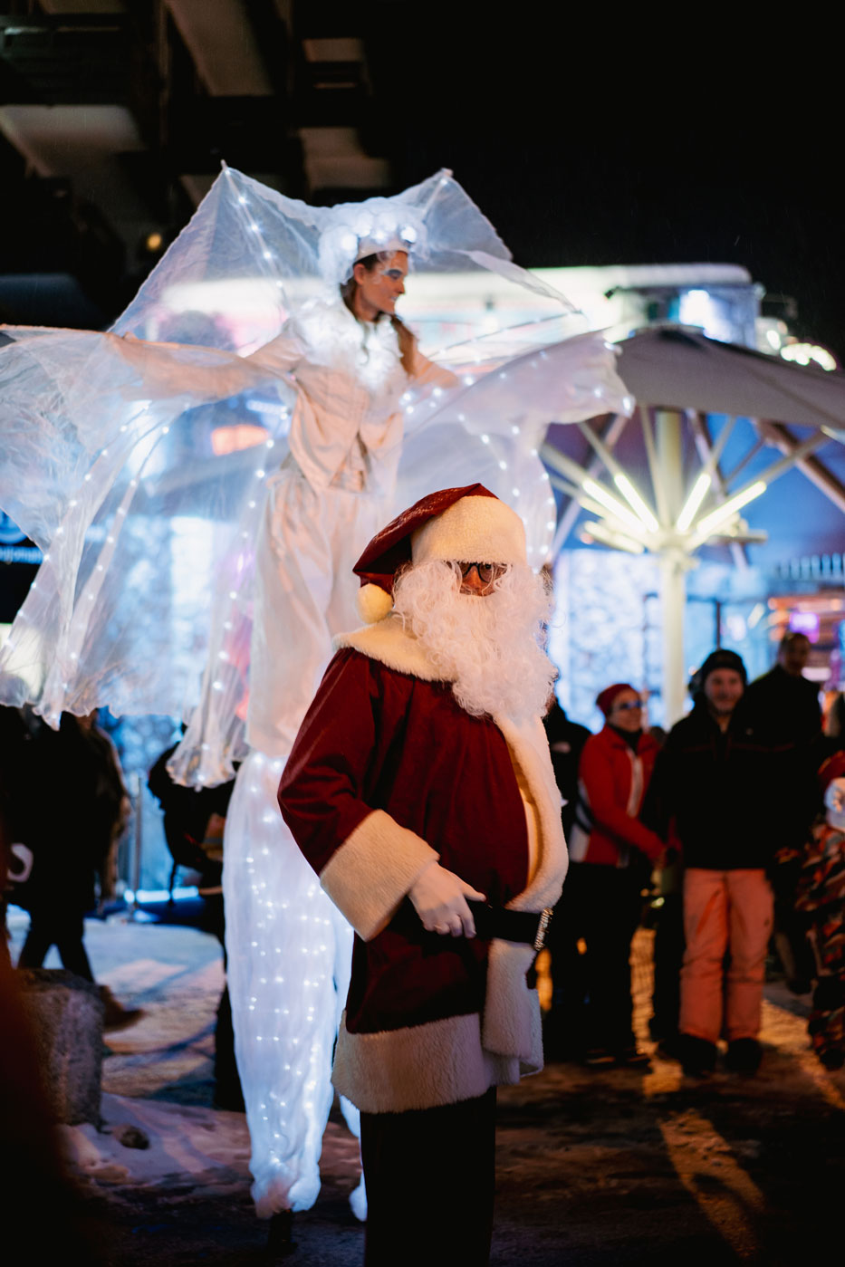 Parade de Noel à Tignes le Lac