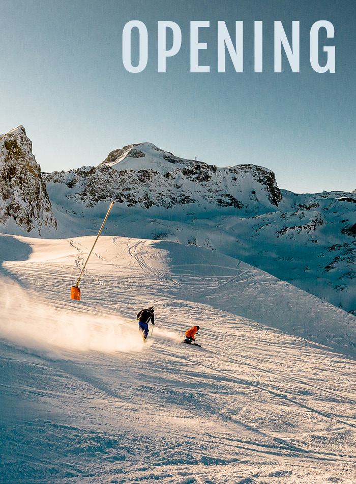 Skieur sur les pistes de Tignes