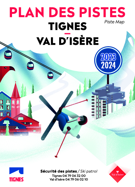 Plan des pistes de Tignes