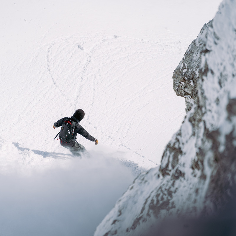 Freerider à Tignes pour le Freeride World Qualifier