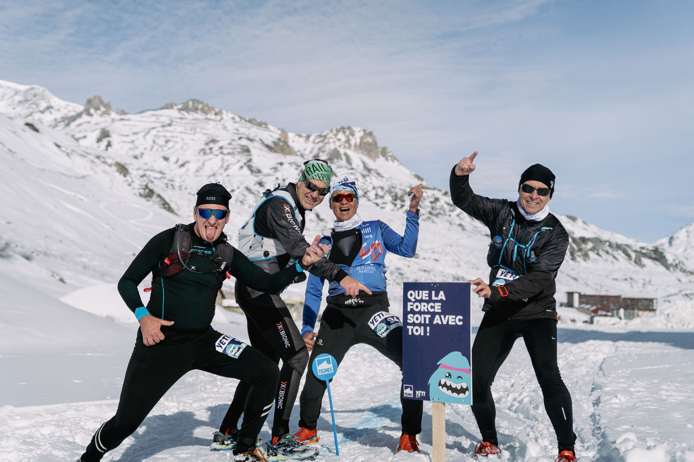 Equipe Yeti Race à Tignes