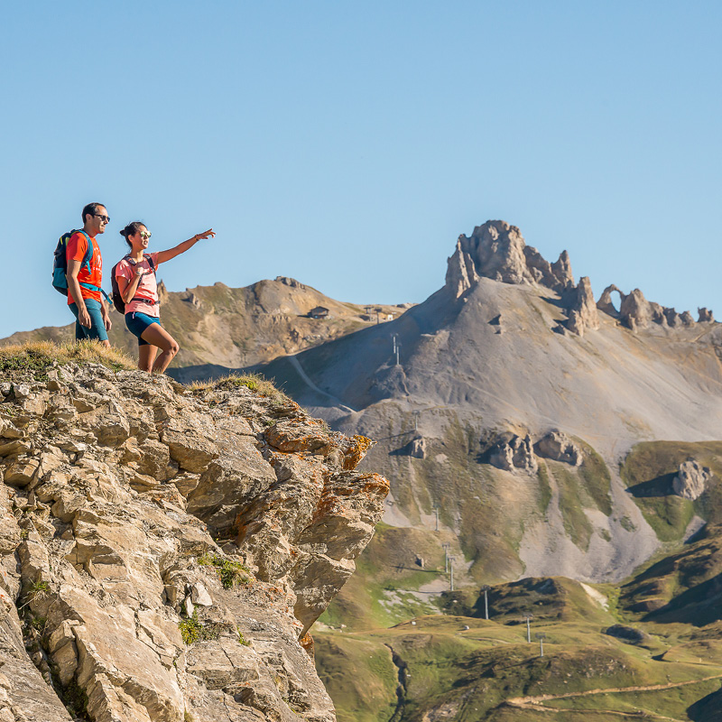 Randonnée en montagne à Tignes