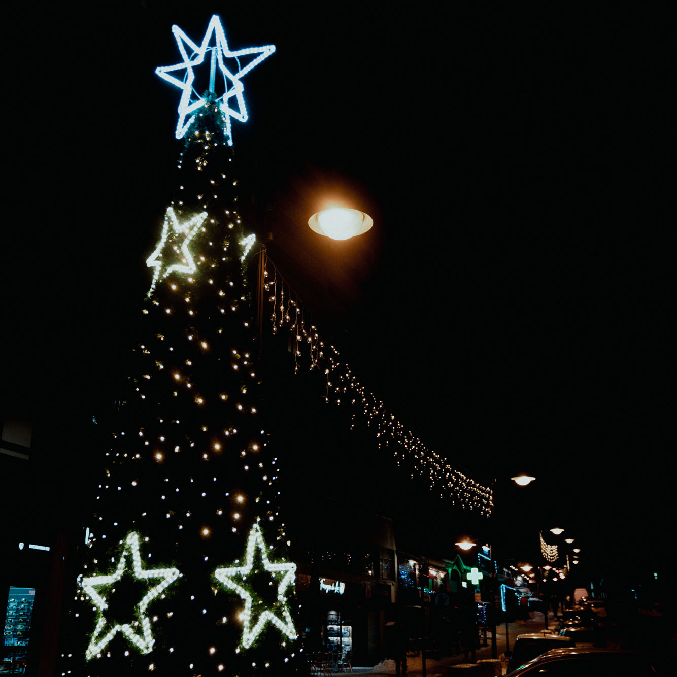 Sapin de Noël à Tignes