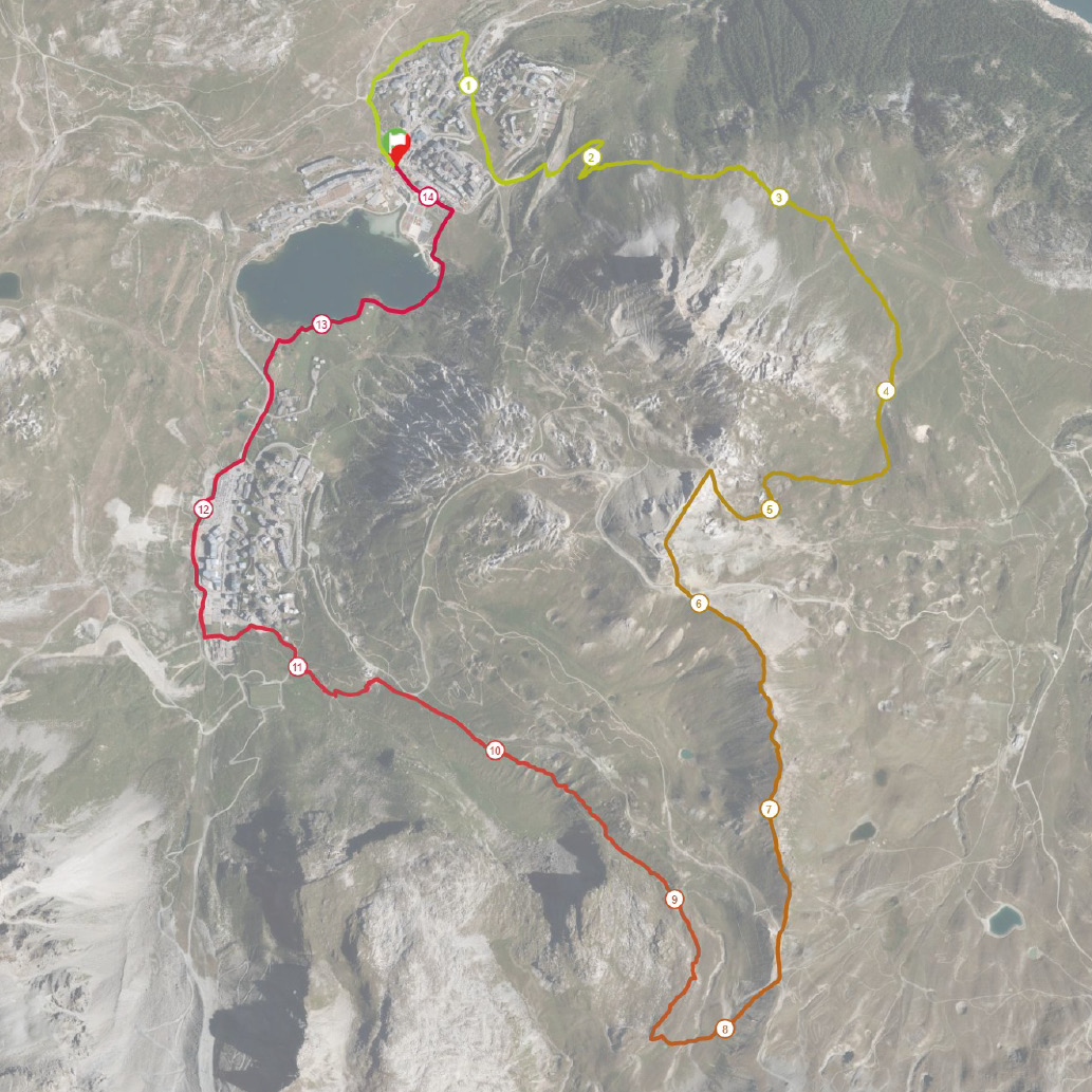 Parcours CIMALP Tignes Trail