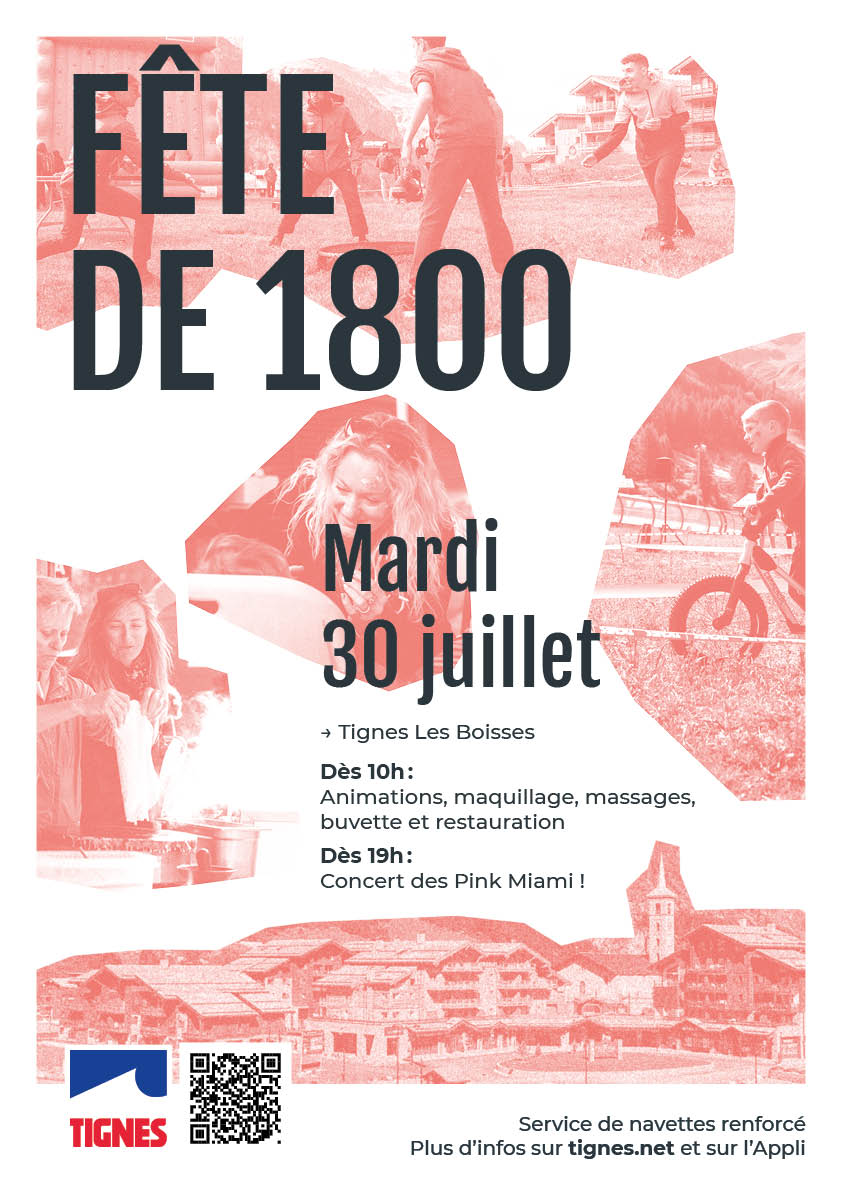 Affiche Fête de Tignes 1800