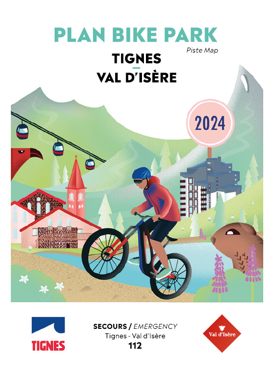 Plan Bike Park Tignes
