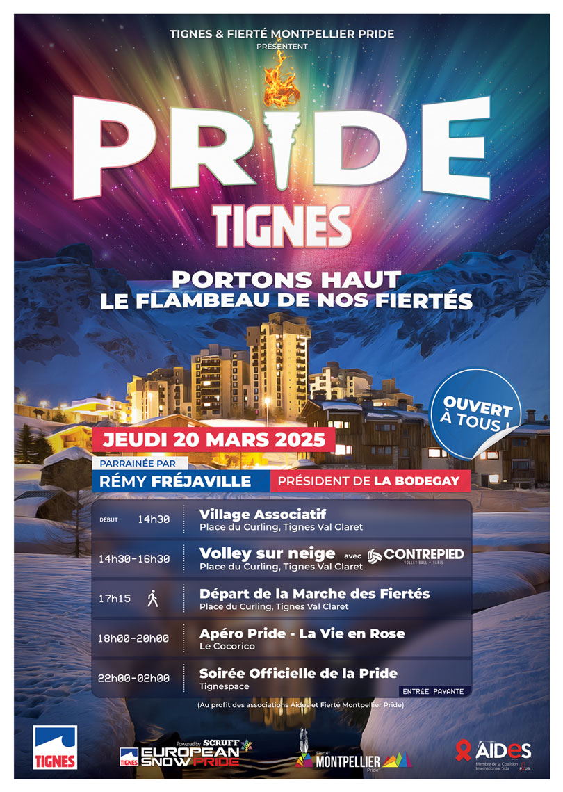 Affiche snowpride Tignes