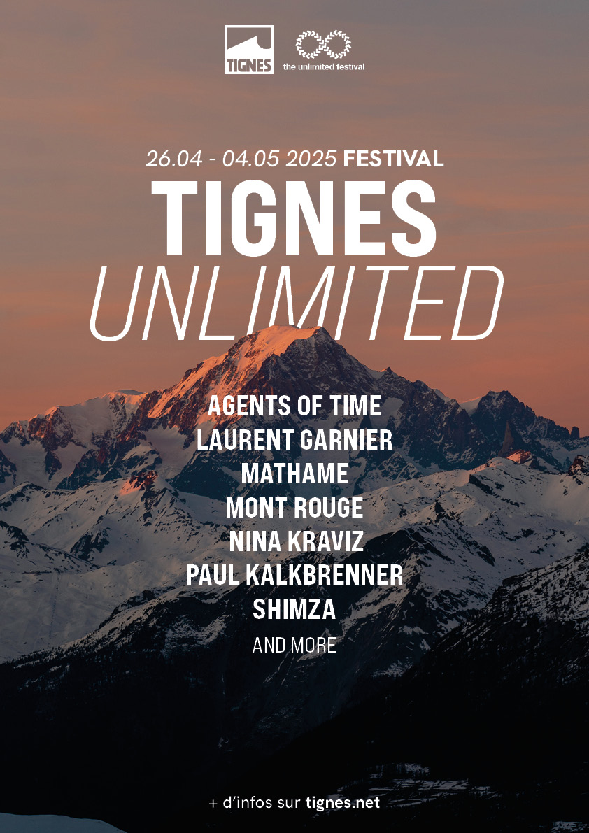 Affiche festival Tignes Unlimited 2025