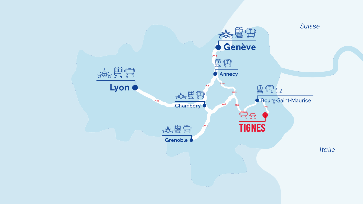 Map Come To Tignes
