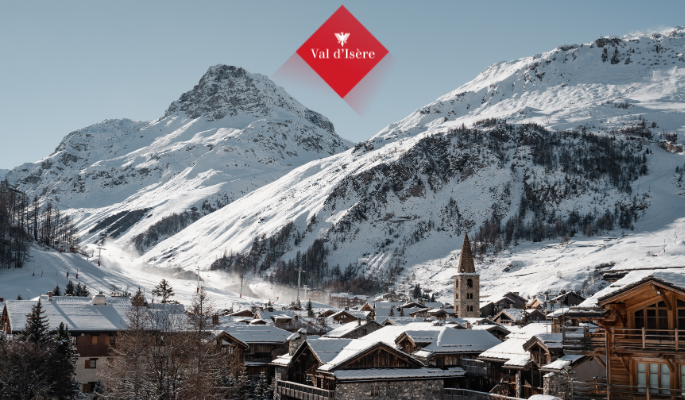 Village De Val D'Isère En Hiver